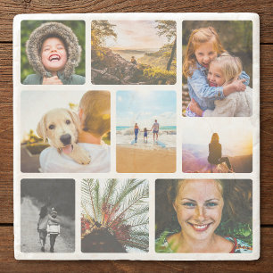 9 Underlägg fotokollage