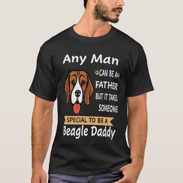 9 Varje Man - Beagle Pappa 43 T Shirt (Framsida)