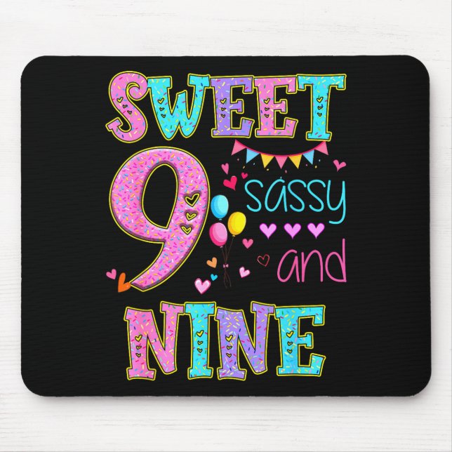 9 Years Old Sweet Sy And Nine Birthday Girl Donut  Musmatta (Framsidan)