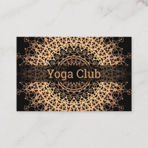 9. Yoga Centre, yoga, sport, Golden mandala Visitkort