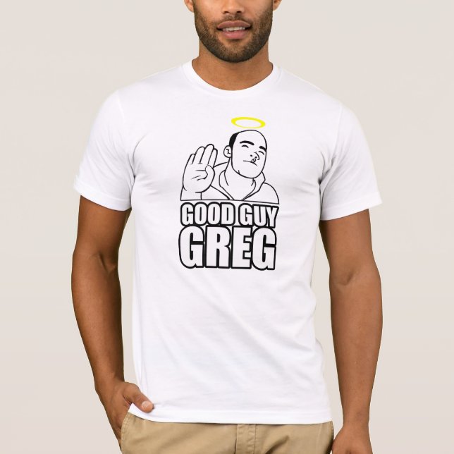 9GAG T-TRÖJA - GOD MAN GREG - AMERIKANDRÄKT TEE SHIRT (Framsida)