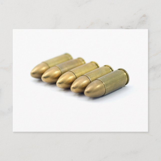 9mm ammunition vykort (Framsida)