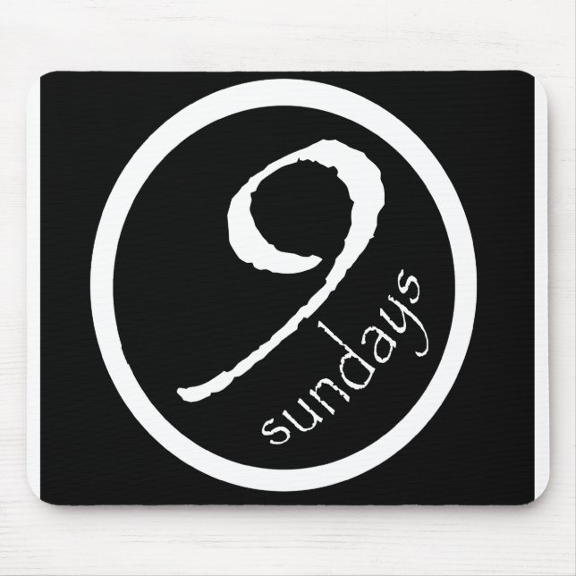 9sundays cirklar logotypmusen vadderar musmatta (Framsidan)