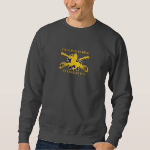 9TH 1ST CAV DIV TRÖJA för KAVALLERI Långärmad Tröja