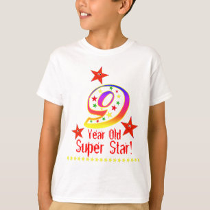 9th födelsedagskjorta för toppen stjärna för t-shirt