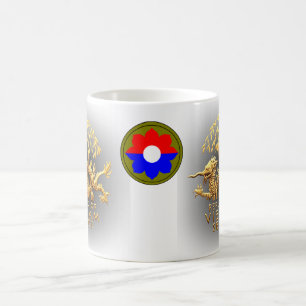 9th infanteri och Vietnam tjänste- drake Kaffemugg