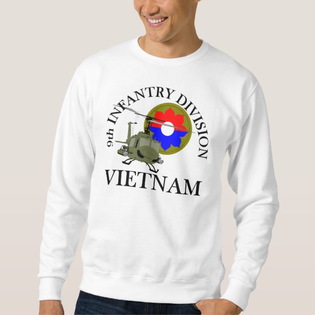 9th legitimationVietnam Vet Lång Ärmad Tröja (Framsida)