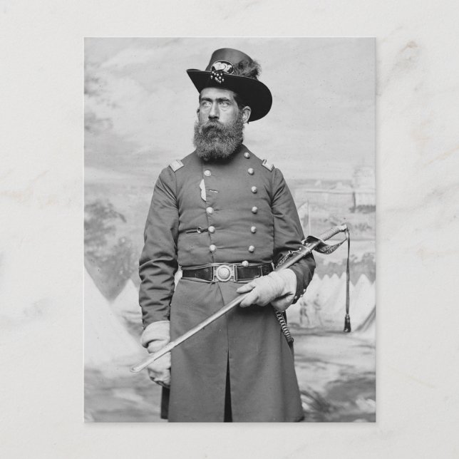 9th Massachusetts Officer, 1860 s Vykort (Framsida)