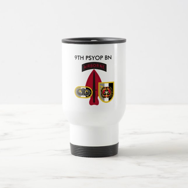 9TH PSYOP-BATALJONTRAVEL MUG RESEMUGG (Center)