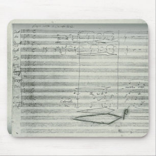 9th symfoni för Beethoven, musikmanuskript Musmatta