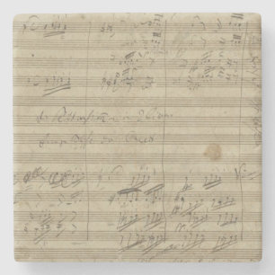 9th symfoni för Beethoven, musikmanuskript Underlägg Sten