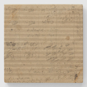 9th symfoni för Beethoven, musikmanuskript Underlägg Sten