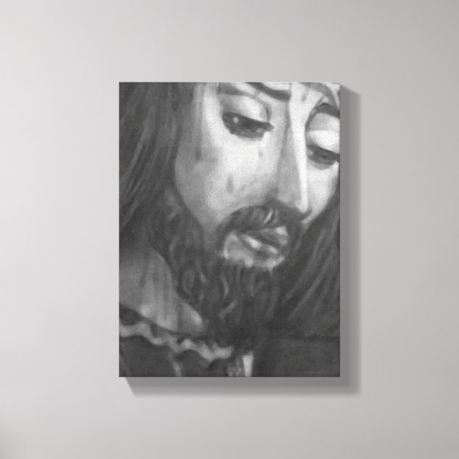 # 9x10 #Black Frame# Lienzo Canvastryck (Framsida)