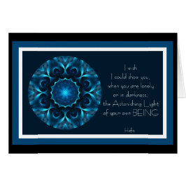 A001 Astonishing Light of Your Is.Card.1 Hälsningskort