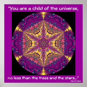 A04 "Universens barn" - Desiderata Poster.2 Poster