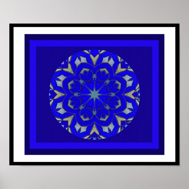 A05 Celtic Knot Kaleidoscopic - Irish Bluting.6 Poster (Framsidan)