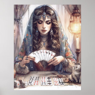 *~* A100 Psychic Boho Gypsy Card Reader 9 Poster