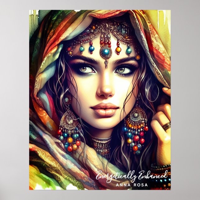 *~* A100 Psychic Boho Gypsy Fortune Teller 4 Poster (Framsidan)