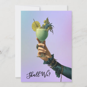 *~* A101 2 Cocktail  FOTO  Utsmyckad  MOGILDA I Inbjudningar