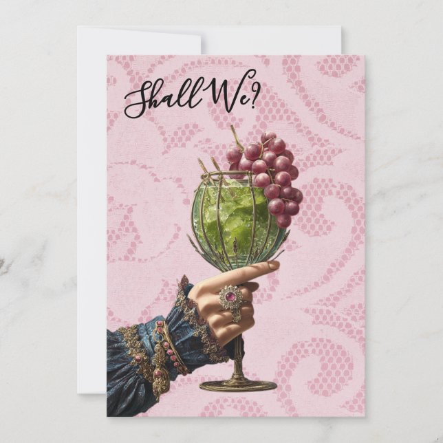 *~* A101 Cocktail Ornate  BILD  25   MÖHIPPA Inbjudningar (Framsida)