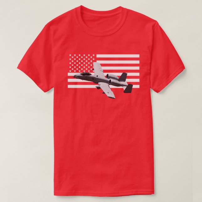 A10 A10 Thunderbolt Warthog Brrt Shark mouth T Shirt (Design framsida)
