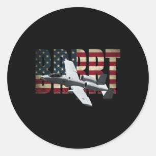A10 A-10 Thunderbolt-brrt Runt Klistermärke