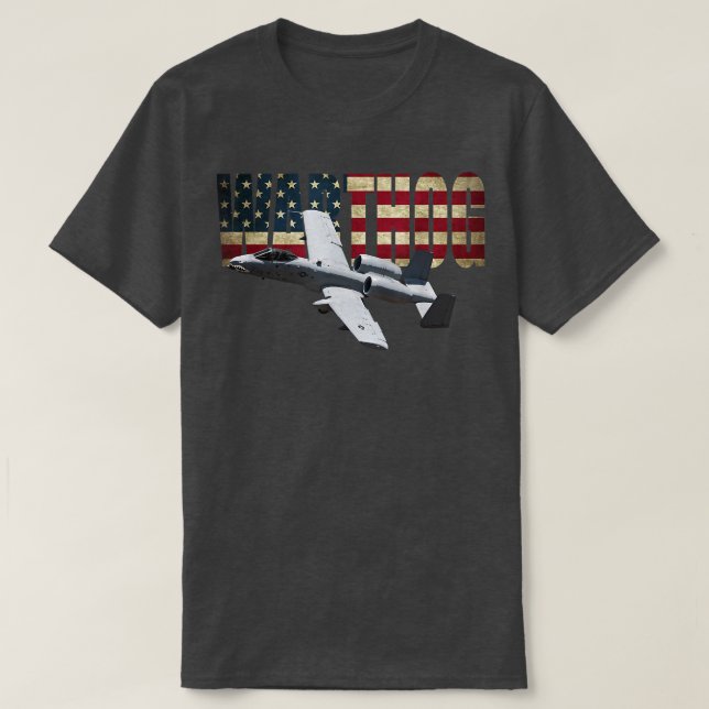 A10 A-10 Thunderbolt Warthog Brrt Shark mouth T Shirt (Design framsida)
