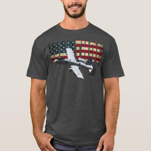A10 A-10 Thunderbolt Warthog Brrt Shark mouth T Shirt