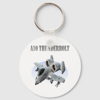 A10 Thunderbolt Silver Flygplan Nyckelring