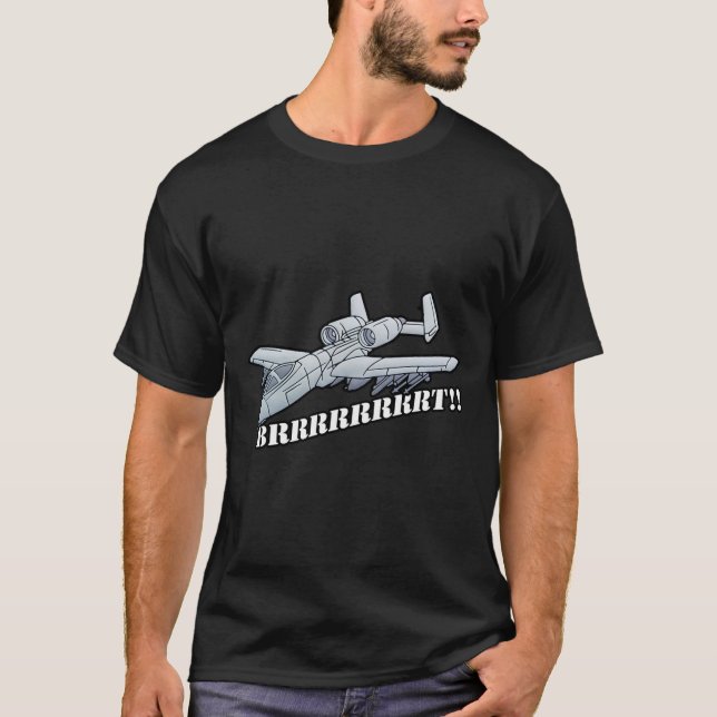 A10 Warthog Brrt Pro Militär T Shirt (Framsida)