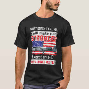 A10 Warthog Thunderbolt för militär luftfart T Shirt