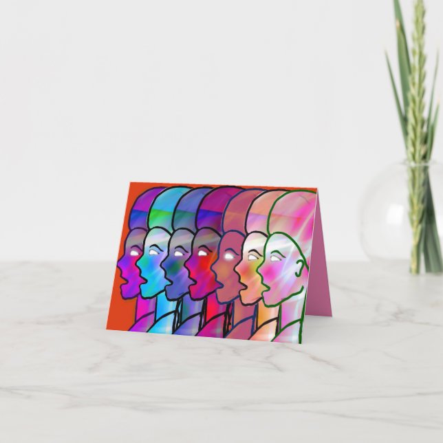 A119D - Spegel-kort - den andra chicken Tack Kort (Framsida)