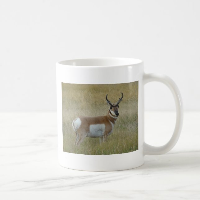A1 GaffelAntilop Stor Bocksbuck Kaffemugg (Höger)