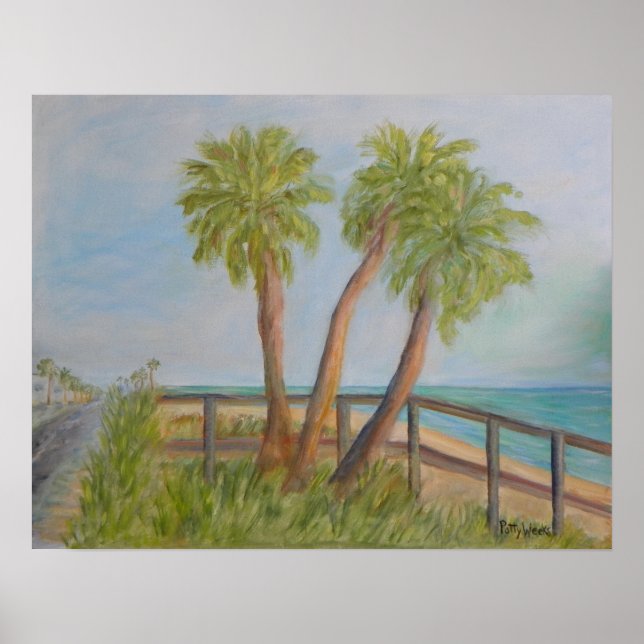 A1A I FLAGLER BEACH, FLORIDA Poster (Framsidan)