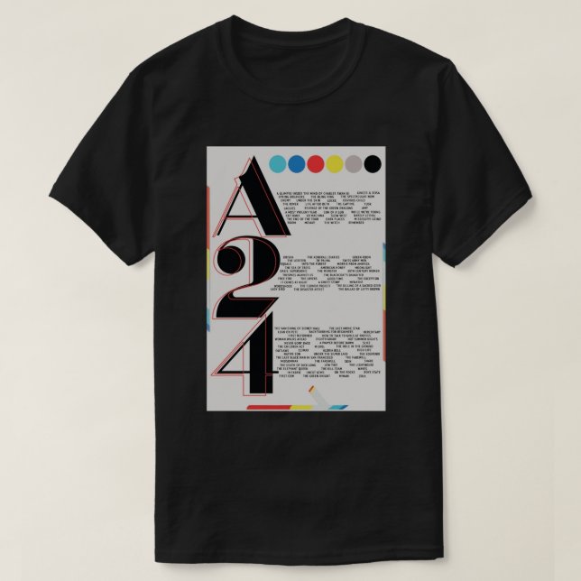 A24 Film Poster Poster T Shirt (Design framsida)