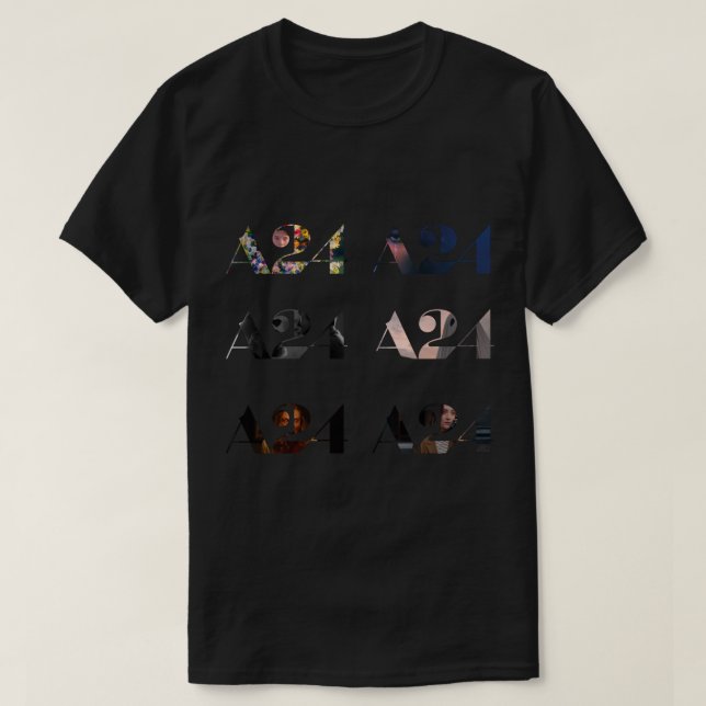 A24 Logotyp Pack-etikett T Shirt (Design framsida)