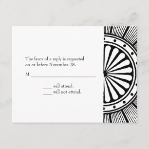 A2 Art Deco-svarskort OSA Kort