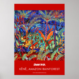 A2 poster av John Dyer. Tribal-konst