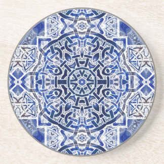 A30b Celtic Kaleidoscopic Design Underlägg Sandsten