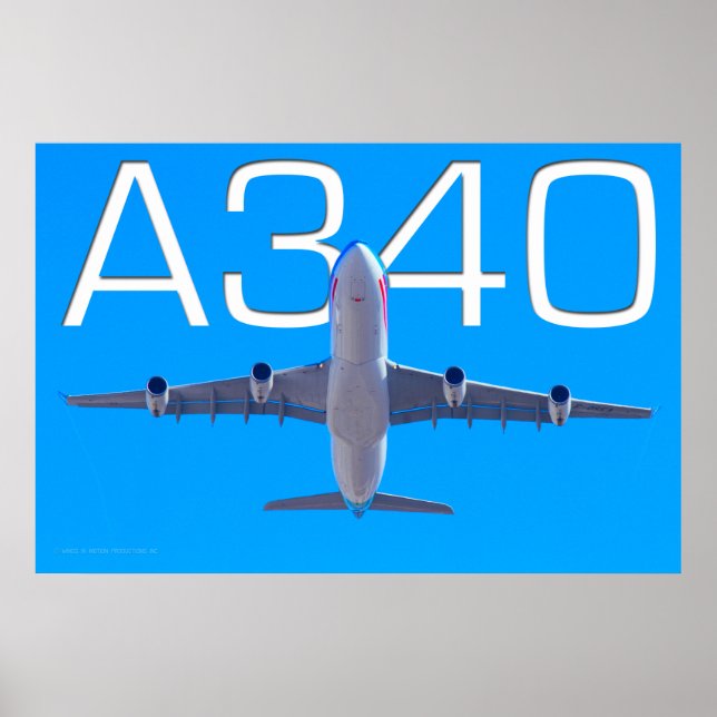 A340 FLYGBOLAG POSTER (Framsidan)