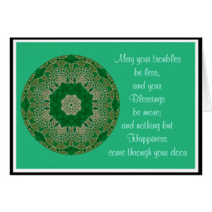 A35 Celtic fnurra Kaleidoscopic Card.9 Hälsningskort