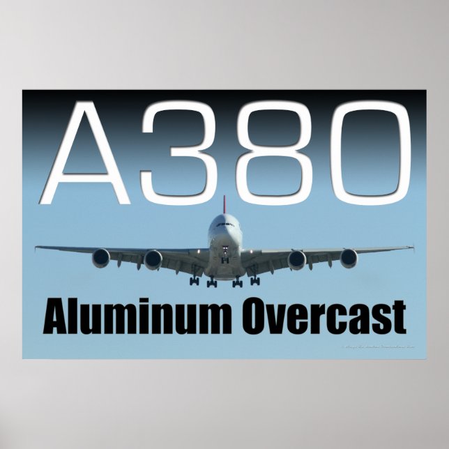 A380 Aluminiumöverdragen Poster (Framsidan)