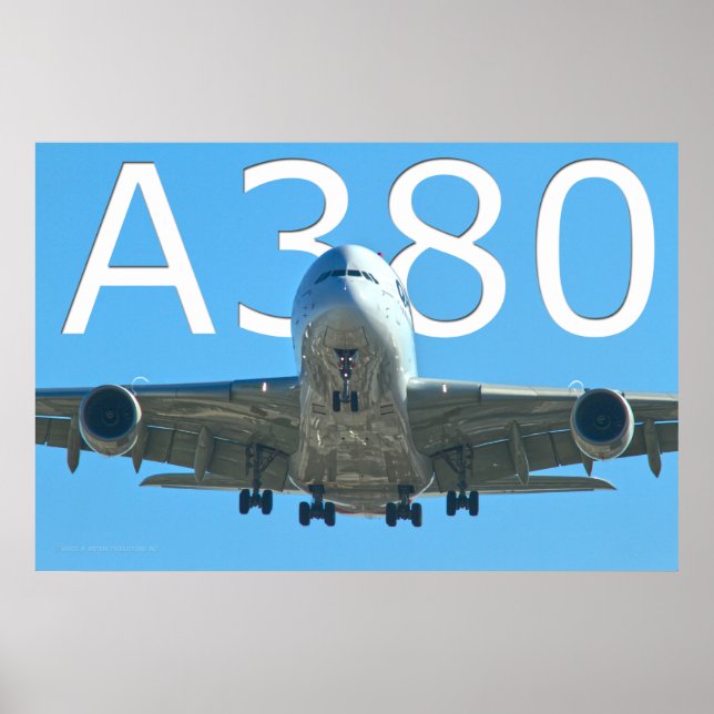 A380 FLYGBOLAG POSTER (Framsidan)