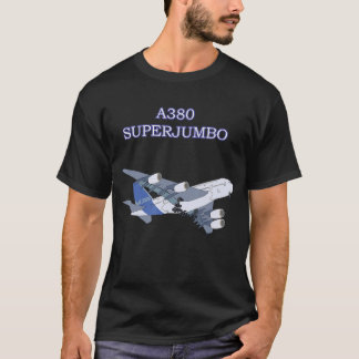 A380 Toppen Jumbo Airplane Vuxen Kids Children Pla T Shirt