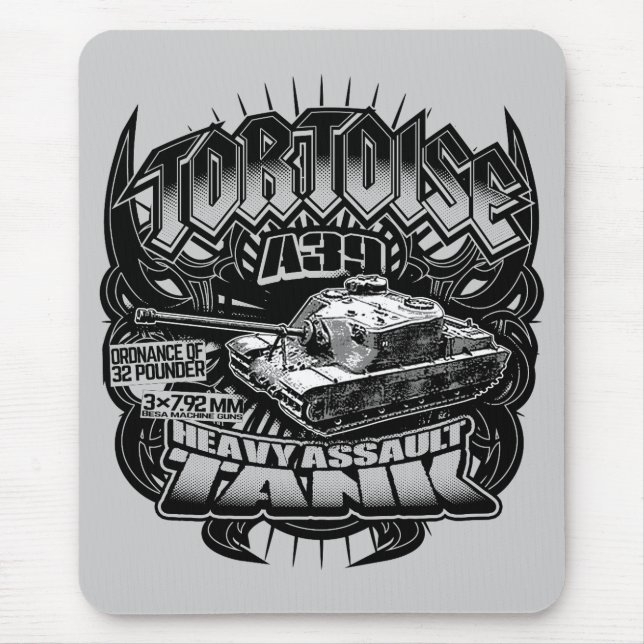 A39 Tortoise Mouse Pad Mousepad Musmatta (Framsidan)