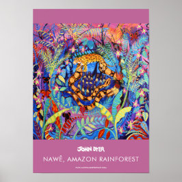 A3 poster av John Dyer. Amazon Rainforest. Nawê