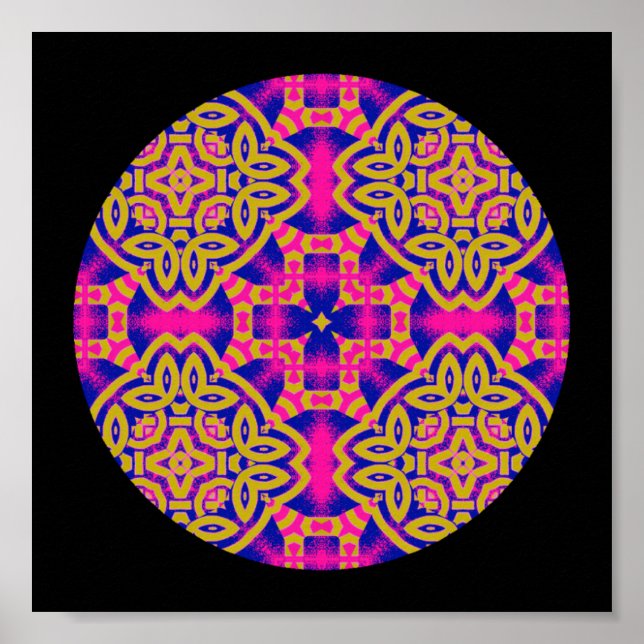 A40 Celtic Mandala Poster.2 Poster (Framsidan)