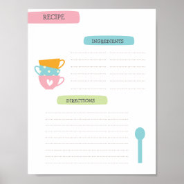 A4 receptmall (direktnedladdning) poster