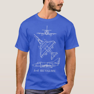 A4 Skyhawk American 1950-talet Jet Fighter Flygpla T Shirt