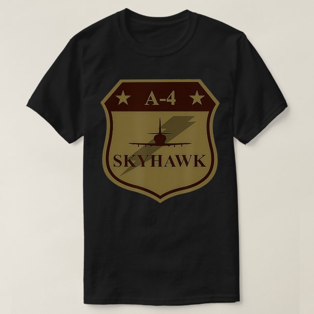 A4 Skyhawk Patch (subducerad) T Shirt (Design framsida)